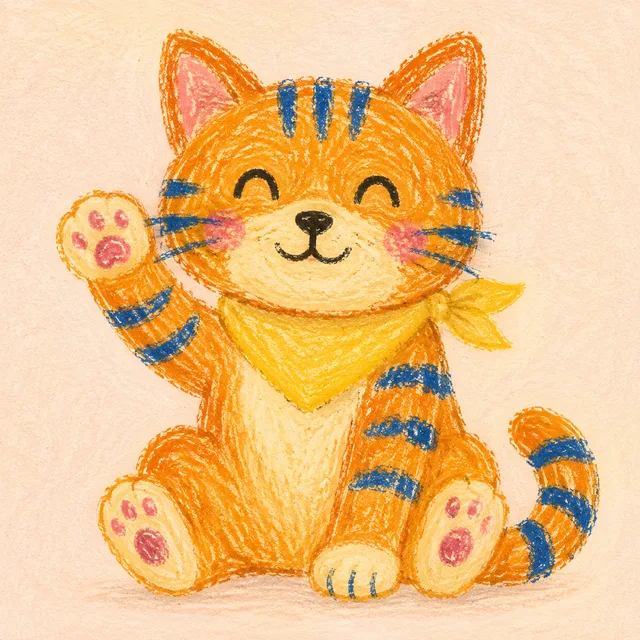 Wax crayon Softpaw
